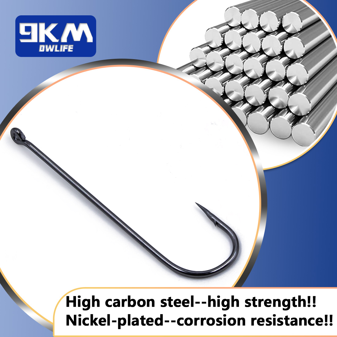 9KM Aberdeen Hooks Kail Pancin - Fishing Hook Offset ulasan dan harga