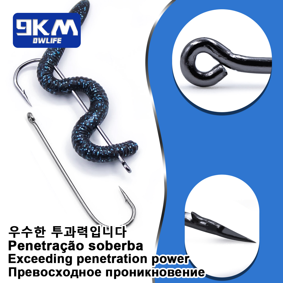 9KM Aberdeen Hooks Kail Pancin - Fishing Hook Offset ulasan dan harga