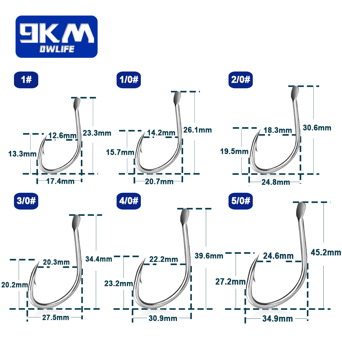 Kait umpan hidup 9KM kail panc - Fishing Hook Circle ulasan dan harga